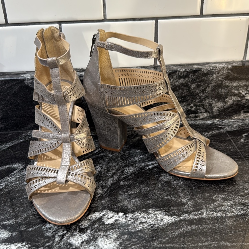 Vince Camuto Silver Strappy Sandals